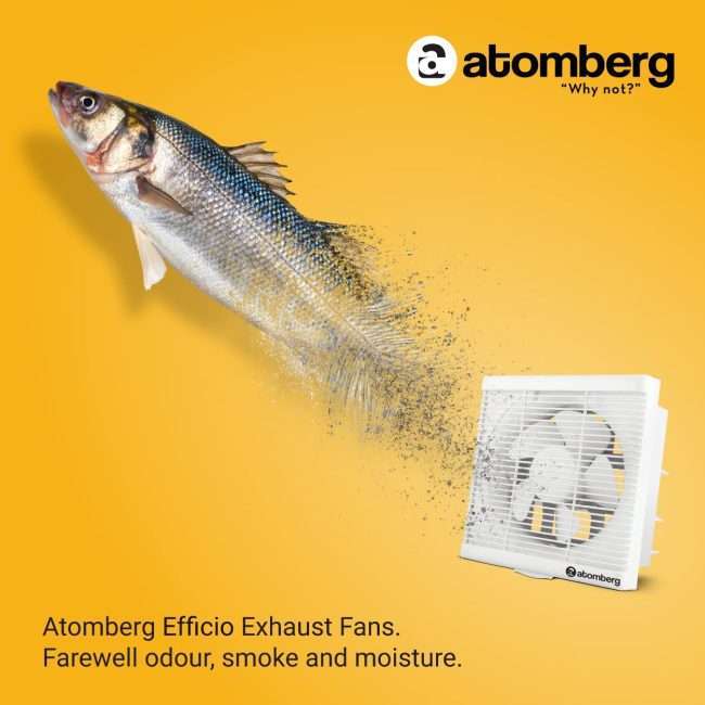 atomberg Efficio 250mm (sweep size) BLDC motor Energy Saving Exhaust Fan