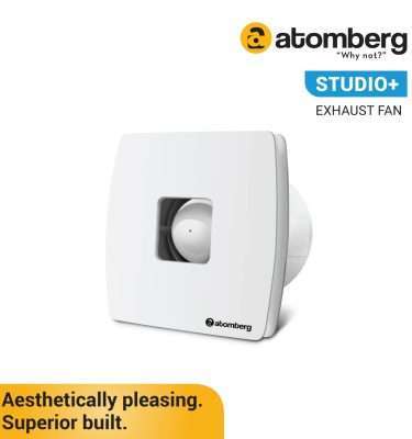 atomberg Studio+ 150mm (sweep size) BLDC motor Energy Saving Exhaust Fan (White)