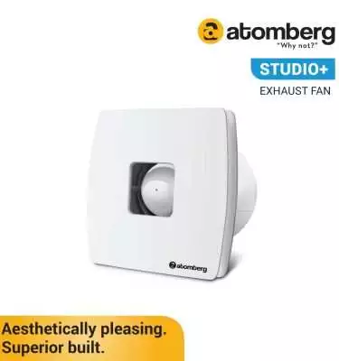 atomberg Studio+ 150mm (sweep size) BLDC motor Energy Saving Exhaust Fan (White)