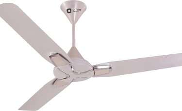 Orient Electric 1200mm Jazz Pearl Metalic Chrome Ceiling Fan (White)