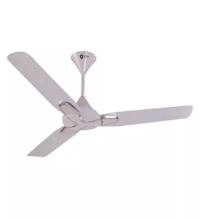 Orient Electric 1200mm Jazz Pearl Metalic Chrome Ceiling Fan (White)