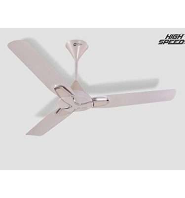 Orient Electric 1200mm Jazz Pearl Metalic Chrome Ceiling Fan (White)