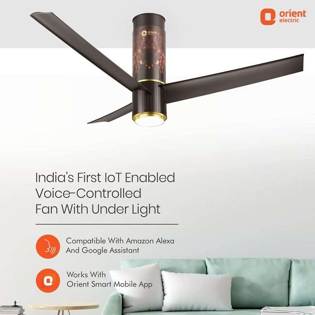 Orient Electric Aeroslim 1200mm BLDC motor Smart Ceiling Fan