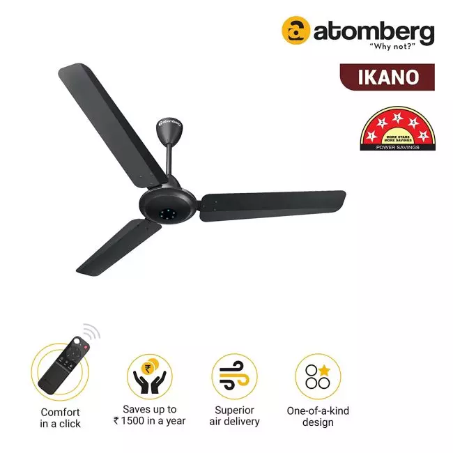 atomberg Ikano 1200mm BLDC Motor 5 Star Rated Ceiling Fans