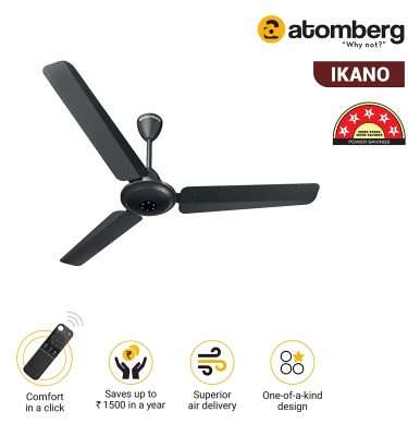 atomberg Ikano 1200mm BLDC Motor 5 Star Rated Ceiling Fans