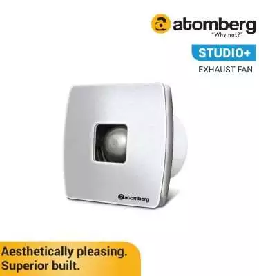 atomberg Studio+ 150mm (sweep size) BLDC motor Energy Saving Exhaust Fan (Stainless Steel)