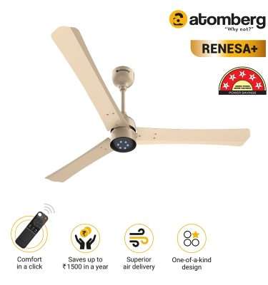 atomberg Renesa+ 1200mm BLDC Motor 5 Star Rated Ceiling Fans