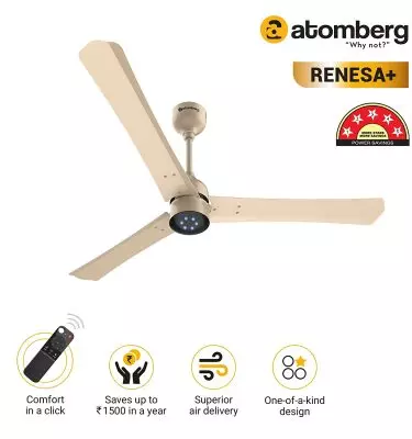 atomberg Renesa+ 1200mm BLDC Motor 5 Star Rated Ceiling Fans