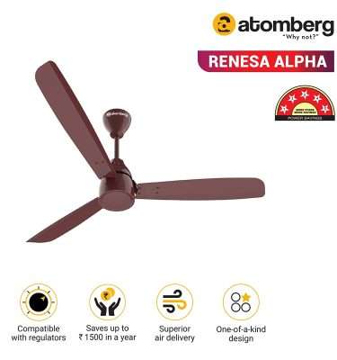 atomberg Renesa Alpha 1200mm BLDC Motor 5 Star Rated Ceiling Fans