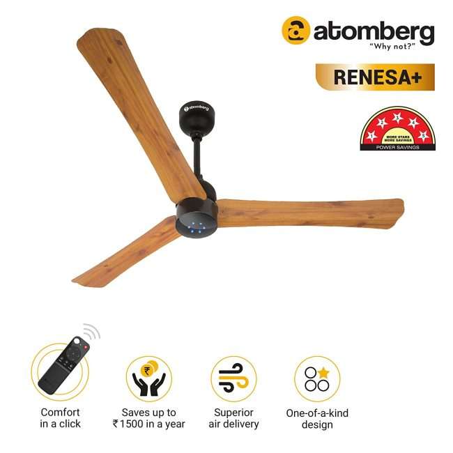 atomberg Renesa+ 1200mm BLDC Motor 5 Star Rated Ceiling Fans