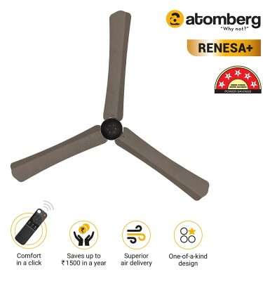 atomberg Renesa+ 1200mm BLDC Motor 5 Star Rated Ceiling Fans