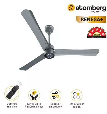 atomberg Renesa+ 1200mm BLDC Motor 5 Star Rated Ceiling Fans