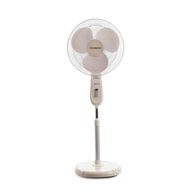 Crompton High Flo Neo High Speed 400 mm (16 inch) Pedestal Fan (White)