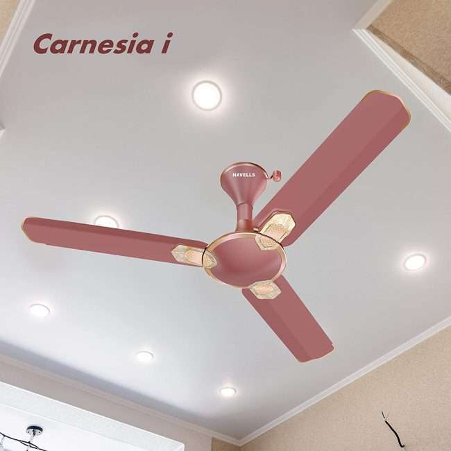 Havells Carnesia i 1200mm Ceiling Fan (Metallic Brown LT Copper)