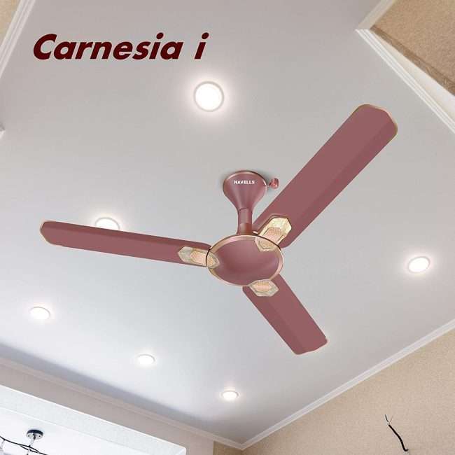 Havells Carnesia i 1200mm Ceiling Fan (Metallic Brown LT Copper)