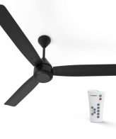 Crompton Energion Groove 1200mm (48 inch)z BLDC Ceiling Fan High Speed 5S 28W Energy Efficient with Remote (Onyx Matte)