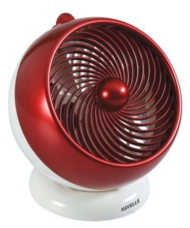 Havells I Cool 175mm Personal Fan (White Maroon)