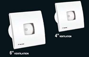 Rexton Plastic Galaxy Super Silent Ventilation Exhaust Fan (White, 6 Inches, R21297-6)