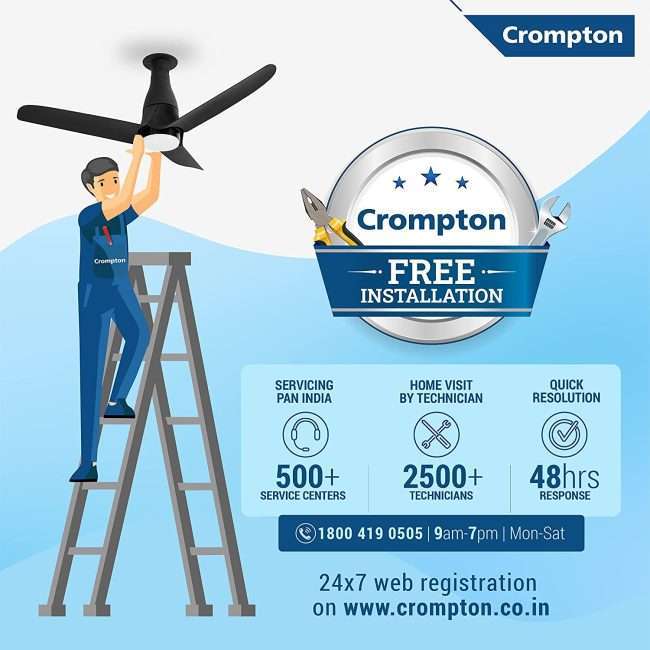 Crompton Silent Pro Enso 1225 mm (48 inch) ActivBLDC Remote Controlled Ceiling Fan (Chestnut Wood, Brown)