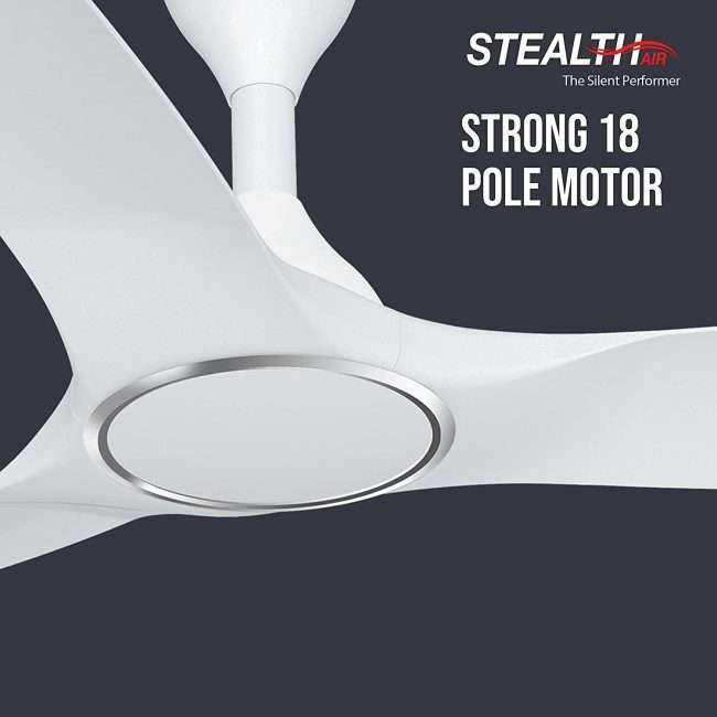 Havells Stealth Air 1200mm Dust Resistant Ceiling Fan (Elegant White)