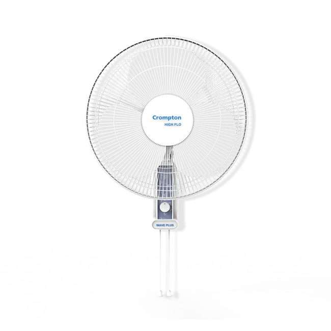 Crompton HighFlo Wave Plus 400-MM (16 inch) 60W - Wall Fan ( White)