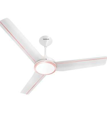 Havells Trinity 1200mm with Underlight Ceiling Fan (Pearl White LT Copper)