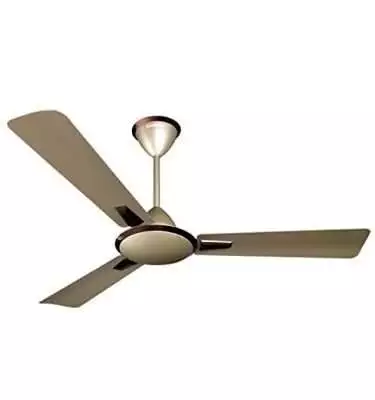 Crompton Aura Prime Decorative Ceiling Fan with Anti Dust Technology (Brown Birken Effect, 48 inch)