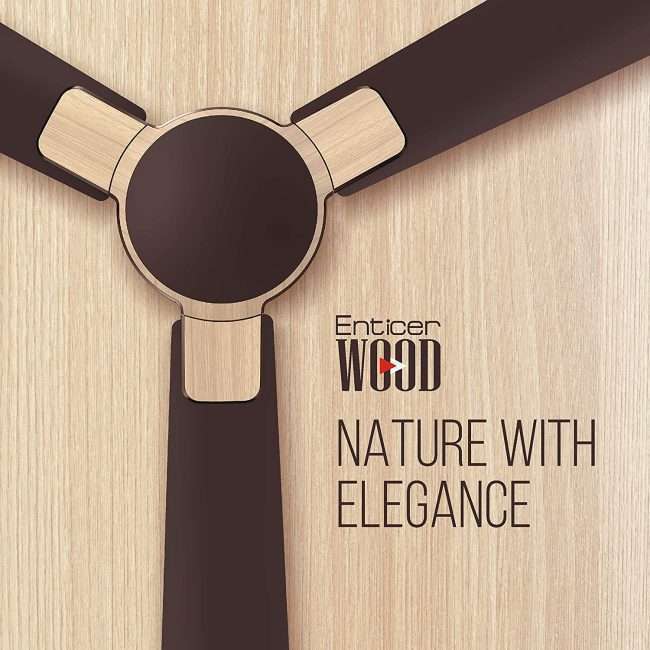 Havells Enticer Wood 1200mm Ceiling Fan (Oakwood)