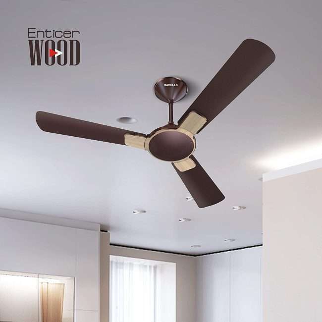 Havells Enticer Wood 1200mm Ceiling Fan (Oakwood)