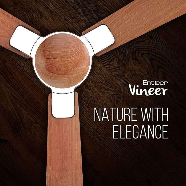 Havells Enticer Vineer 1200mm Ceiling Fan (Walnut)