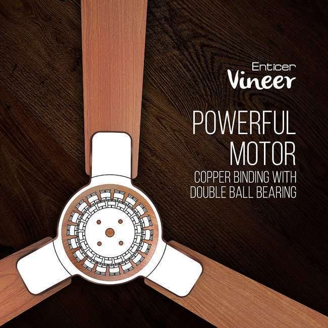 Havells Enticer Vineer 1200mm Ceiling Fan (Walnut)