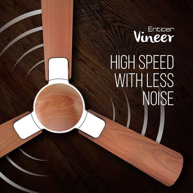 Havells Enticer Vineer 1200mm Ceiling Fan (Walnut)