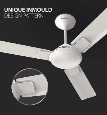 HAVELLS ENTICER 1200MM CEILING FAN (PEARL WHITE CHROME)