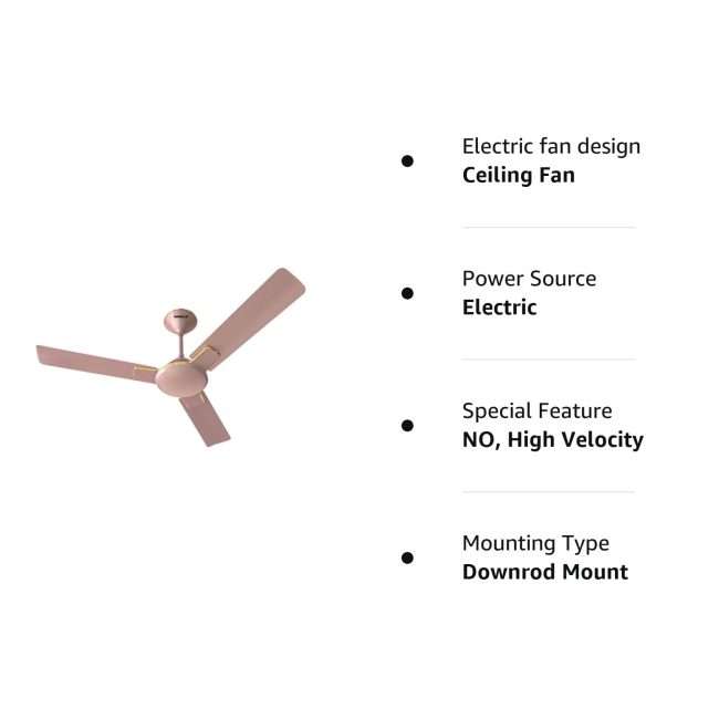 Havells Enticer 1200mm Ceiling Fan (Rose Gold)