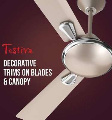 Havells Festiva 1200mm Ceiling Fan (Gold Mist)