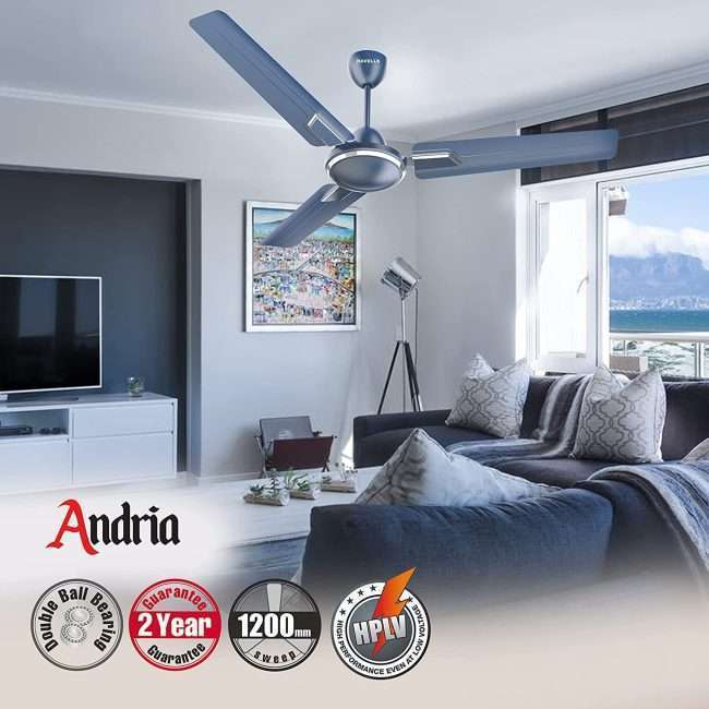 Havells Andria 1200mm Ceiling Fan (Indigo Blue)