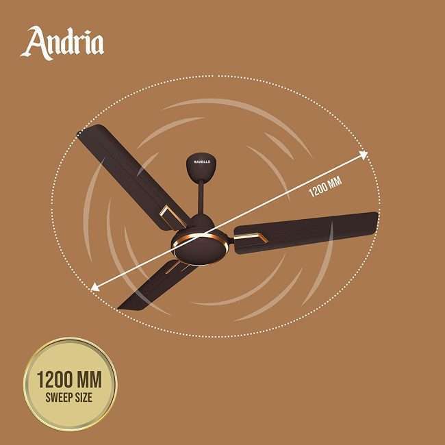 Havells Andria 1200mm Ceiling Fan (Espresso Brown)