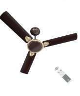 Havells Equs 1200mm Energy Saving with Remote Control 5 Star Decorative BLDC Ceiling Fan (Smoke Brown)