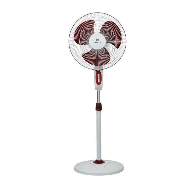 Havells Accelero HS 400mm Pedestal Fan (White Red)