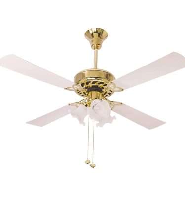 Crompton Uranus 1200 mm (48 inch) Decorative Ceiling Fan with Lights (Ivory) (URANUS1200IVY)