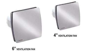 Rexton Fully Cover Front Panel Ventilation Exhaust Fan Pearl(I)-R21277 … (4 inches)