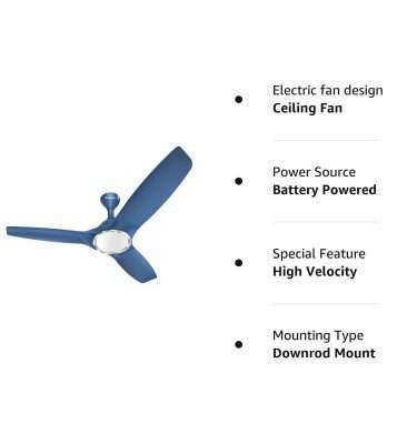 Havells Stealth Underlight 1250mm Ceiling Fan (Indigo Blue)