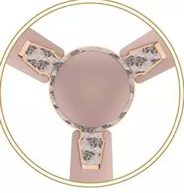 Crompton Aura 2 Designer 2D Brocade 1200mm ceiling fan Designer Brocade (Rose Gold), Made In India