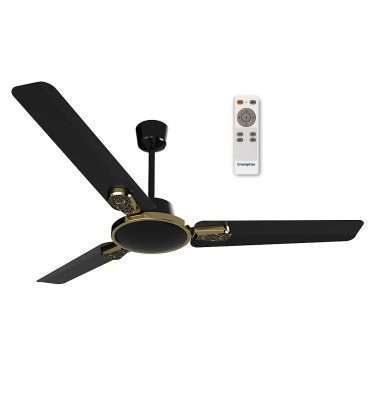 Crompton Energion Stylus 1200 mm (48 inch) 5 Star Rated Energy Efficient Designer BLDC Ceiling Fan with Remote and Anti-Dust Technology(Gloss Black)