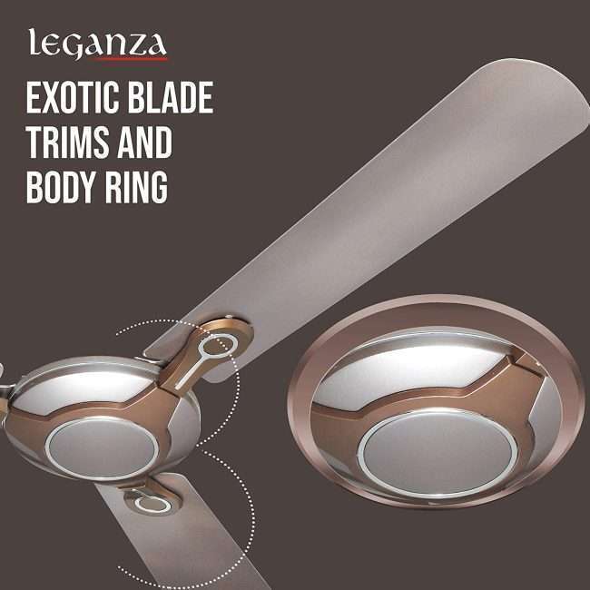 Havells Leganza 3 Blade 1200mm Ceiling Fan (Mist Honey)