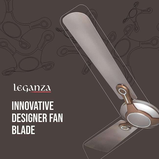 Havells Leganza 3 Blade 1200mm Ceiling Fan (Mist Honey)