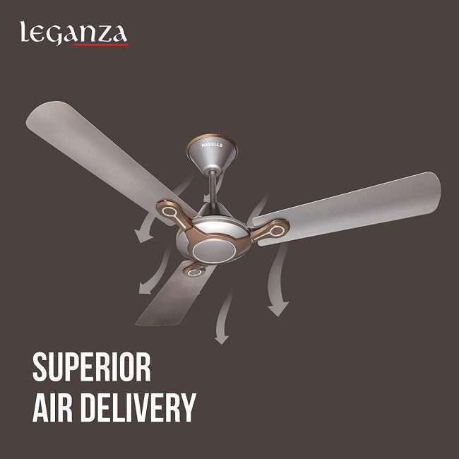 Havells Leganza 3 Blade 1200mm Ceiling Fan (Mist Honey)