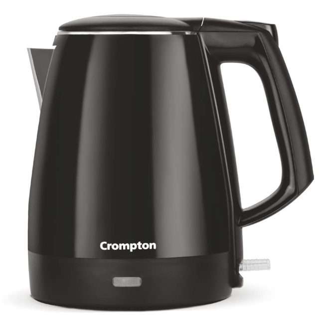 Crompton Activ Hot 1.5 Litres Cool Touch Electric Kettle (Black)