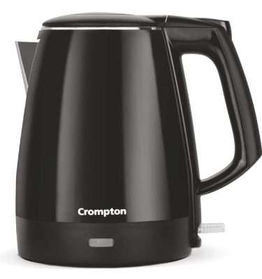 Crompton Activ Hot 1.5 Litres Cool Touch Electric Kettle (Black)