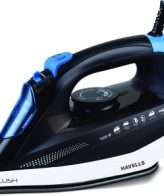 HAVELLS Plush 1600 W Steam Iron with Steam Burst, Vertical, Horizontal Ironing, Anti Drip, Self-Cleaning ,Anti Calc Technology & 2 Years Warranty. (Black)